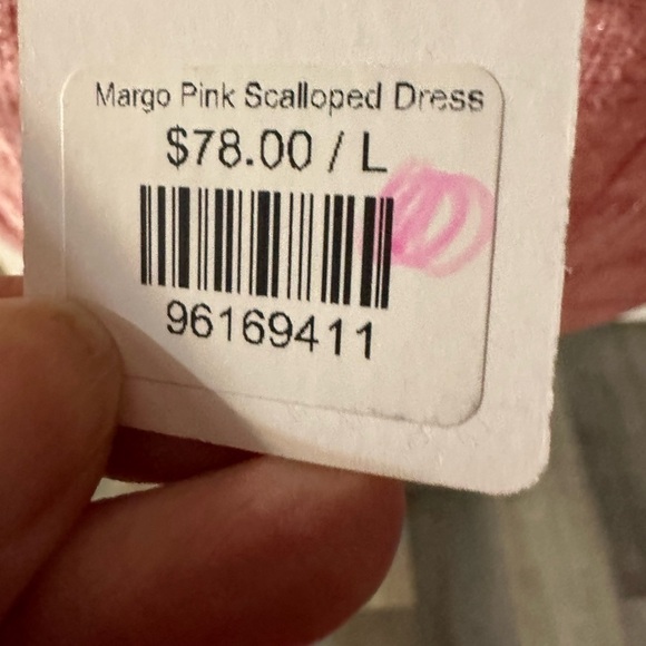 Scallop Trim Cotton Blend Tweed Minidress - Picture 5 of 7